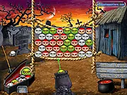 Pumpkin Attack free online bubble shooter game Halloween characters