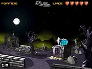 Shoot-o-Lantern free online game screenshot - blast evil pumpkins for points