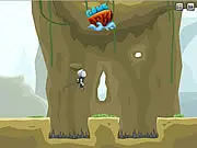 Astroback free online space adventure game, astronaut exploring uncharted planet, platformer game