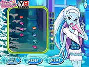 Abbey Bominable Makeover free game, Monster High dress-up and makeup, style the Yeti daughter online