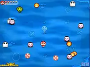 Play Sweet 'n' Bad free online Halloween arcade game, collecting peppermints and powerups
