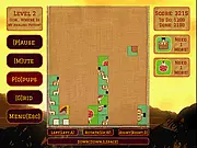 Disassembled Treasures online free game screenshot, rotating and dropping blocks, puzzle game, rum and flasks images