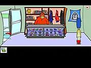 Marge Saw Game screenshot, Pigsaw puppet, Marge Simpson on a quest