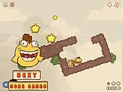 King Roll free online physics puzzle game screenshot showing a prince character rolling toward a princess