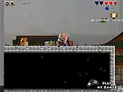 Two ninjas in different poses demonstrating special abilities in the side-scrolling action-adventure game Ninjas Vengeance