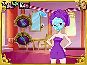 Raven Queen Makeover free online dress up game featuring Raven Queen from Ever After High getting a spa, hair, and makeup treatment