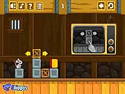 Cheese Barn - Level Pack game screenshot showing crates, potions, and a mouse on a path towards cheese