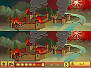 Edge of Evil online game scene showing a lone hero standing in the ruins of a post-apocalyptic city.