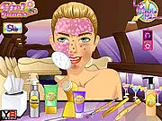 Last Minute Makeover Actress free online celebrity dress-up and facial game on PlayArcadeHub