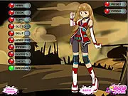 Space Pilot Dressup game screenshot showing the futuristic pilot Yanni in a custom space suit and helmet.