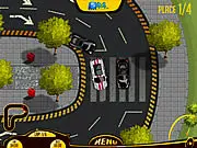 Screenshot of Ultimate Porsche Racing showing two Porsche sports cars speeding around a tight corner on a race track