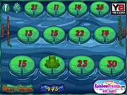 Play Froggy Jumps free online math game on PlayArcadeHub, solve math problems to help the frog jump across water lilies