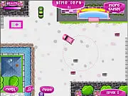 Girl Park Challenge free online precision parking game with a pink super car