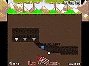 Diamond Tunnel free online physics puzzle digging game guide the diamond