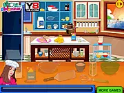 Screenshot of Gingerbread Cookie Baking game showing a plate of decorated gingerbread men cookies