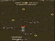 Roddy's Adventure free online game screenshot - collecting cogs and building platforms