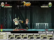 Live or Undeath free zombie survival game screenshot, lone survivor fighting a horde of undead