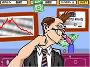 Bailout Bonus Beatdown free action game screenshot, showing a character punching a corporate executive