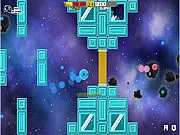 Screenshot of Spirit Rush game showing a girl character running away from a glowing blue ghost or spirit in a dark environment