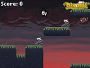 Panda Rush free online endless runner game screenshot showing a panda running from a giant chasing fish.