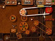 Gears and Chains Spin It 2 puzzle game screen, connecting mechanical gears with chains, play free online logic game