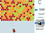 Fruit Popper free online Match 3 puzzle game - match three fruit to pop them and clear the level
