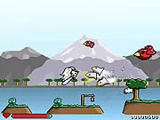 Play The Last Angel action shooter game free online, defending a pet sheep from vicious birds and enemies on PlayArcadeHub.