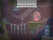 Orpheus: Underworld Rescue game visual depicting the musician Orpheus holding a lyre in the dark, stylized realm of Hades