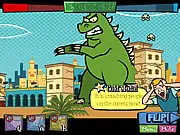 Days of Monsters free online strategy game giant monster destroy city PlayArcadeHub