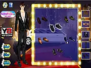 Celebrity Couple Dress-up game screenshot, Hollywood pair on the red carpet, free online fashion game