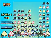Addicting puzzle game screen with multiple colorful cat icons to match and clear in Cats Invasion online