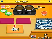 Little Tuna Fish Fry free online cooking game, preparing and serving tuna fish casserole
