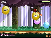 Forest Runner free online adventure game featuring Little Red Riding Hood and jumping challenges