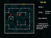 Red Thief free online game screenshot showing a thief sneaking past a guard using a lure