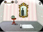 Screenshot of Samsara Room, a free online point-and-click adventure game with a mysterious and surreal atmosphere