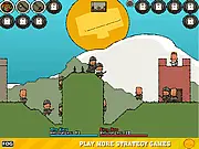 The Boomlands World War free online strategy game screenshot, resource gathering and soldier deployment