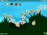 Free online game screen for Symbol Remember showing a grid of different colored symbols used to test memory