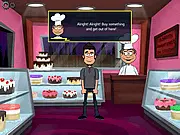 Play Cody's Nightmare Vacation online free adventure game, Cody talking to town people to find his stolen ticket on PlayArcadeHub