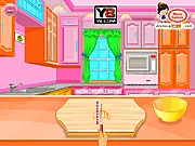 American Chopsuey cooking game screenshot - showing ingredients like macaroni, ground beef, and tomato sauce being prepared in a kitchen
