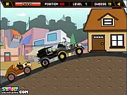 Tom and Jerry Vintage Car Racing free online game - Tom and Jerry racing vintage cars on the street using nitro speed boost.