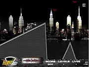 Screenshot of Batman: The Knight Rider free online game showing Batman in his high-tech vehicle, epic superhero adventure game