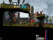 War Zomb Avatar top-down survival shooter game on PlayArcadeHub with a character defending a base from zombies