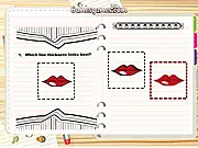 The Handwriting Quiz game banner - showing examples of different handwriting styles and letter shapes (like 'i' dots and 't' crosses)