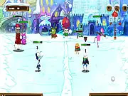 Play Snowbrawl 2 free online, action snowball fight game, opposing team turns into snowmen, fast-paced winter battle
