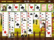 Play Samurai Solitaire free online card game with Japanese theme