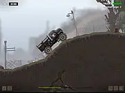 Play Gloomy Truck 2 online free, post-apocalyptic cargo delivery game, upgrade truck driving game