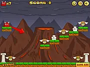 Devil's Leap 2 Angel Slayer free online physics shooter game limited shots PlayArcadeHub