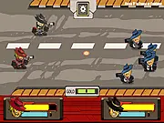 Head N Revolver free online shooting game screenshot showing the player character using a revolver against a horde of enemies.