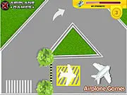 Airplane Parking 2 free online simulation game showing a large passenger jet being parked on an airport tarmac.