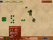 Screenshot of Defeat The Aliens free online game showing various deployed units attacking an army of alien invaders from a top-down perspective, strategy war game
